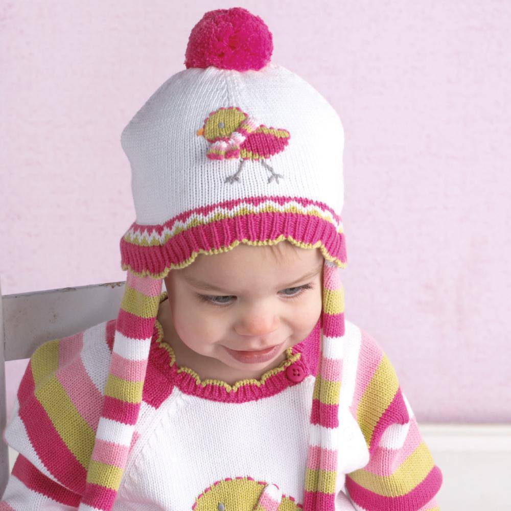 Bird Scarf Knit Hat - Petit Ami & Zubels All Baby! Hat
