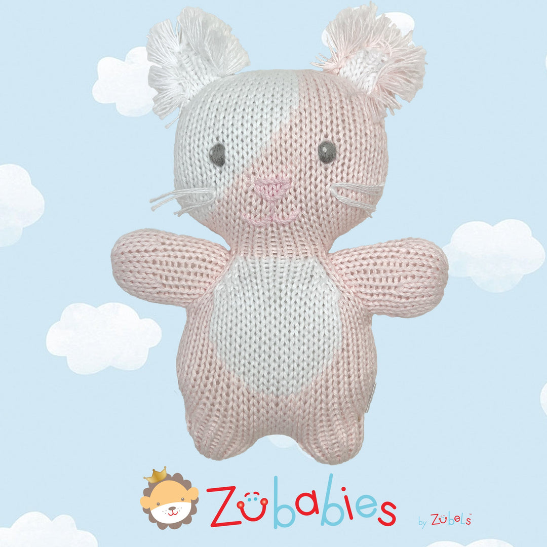 Birdie the Kitty Cat Knit Zubaby Doll - Petit Ami &amp; Zubels All Baby! Toy