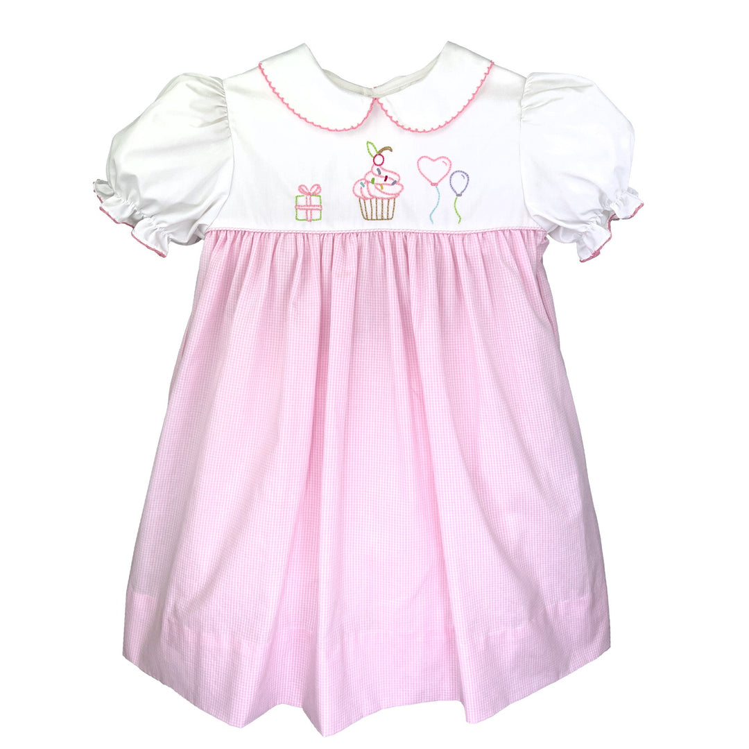 Birthday Embroidered Dress | Petit Ami Girls - Heirloom Collection 24M / Pink Birthday Embroidered Dress | Petit Ami Girls - Heirloom Collection 24M / Pink