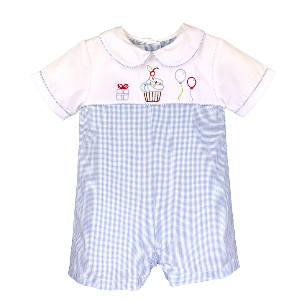Birthday Embroidered Romper - Petit Ami & Zubels All Baby! Romper
