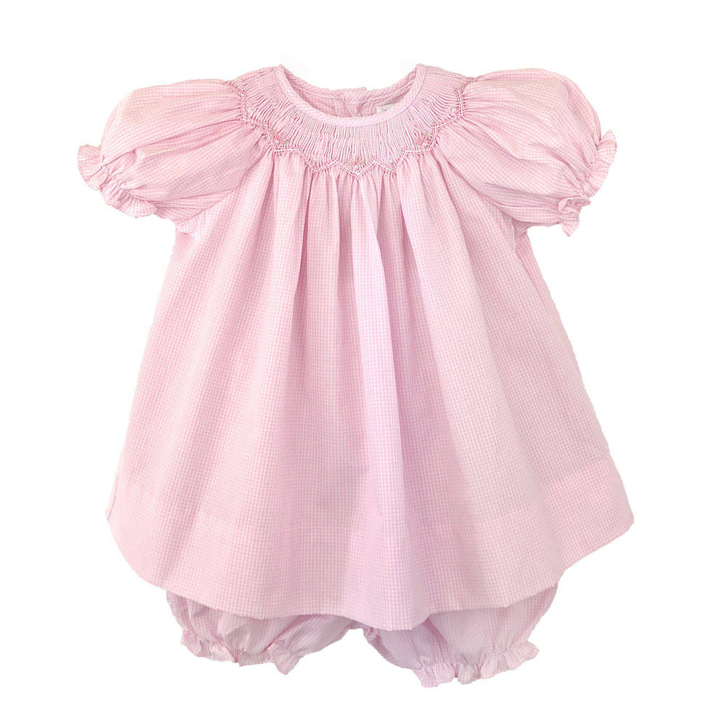 Bishop Zig Zag Smocked Dress - Petit Ami & Zubels All Baby! Dress