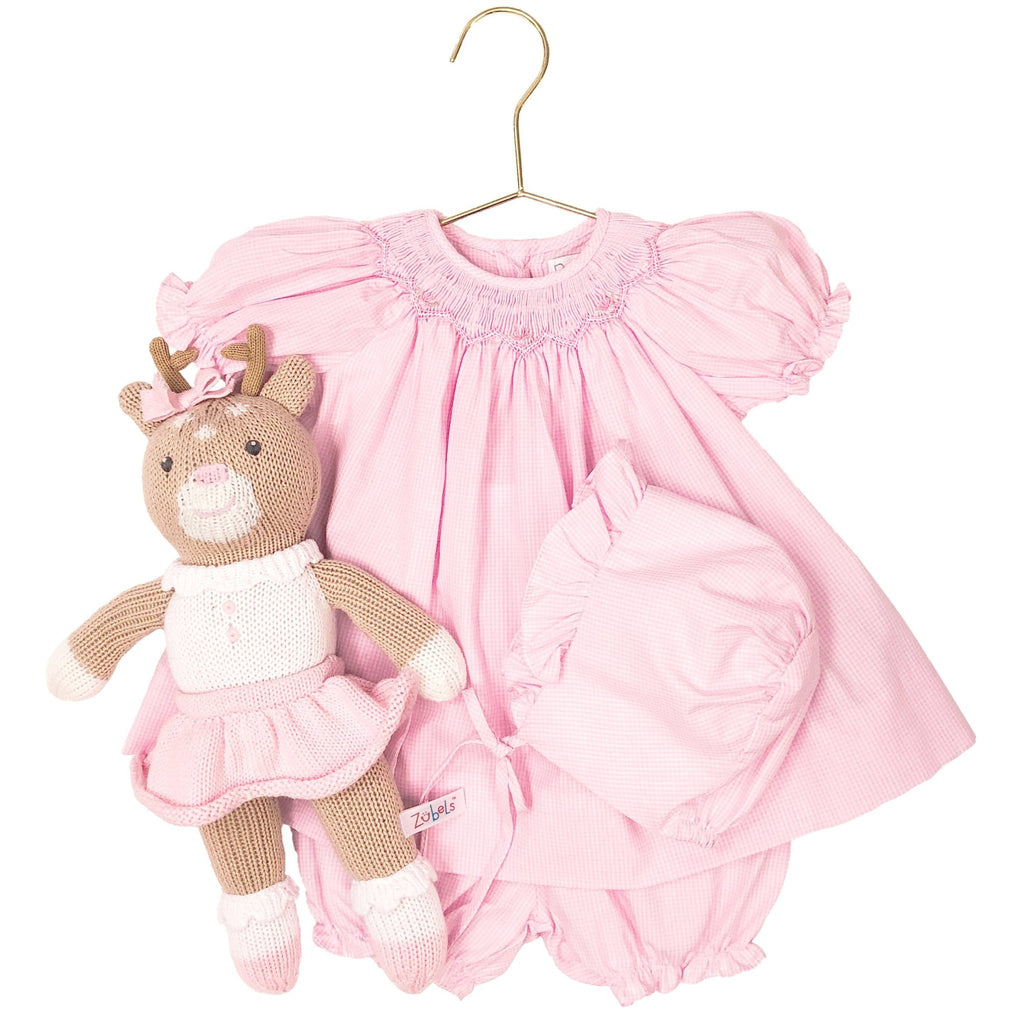 Bishop Zig Zag Smocked Dress - Petit Ami & Zubels All Baby! Dress