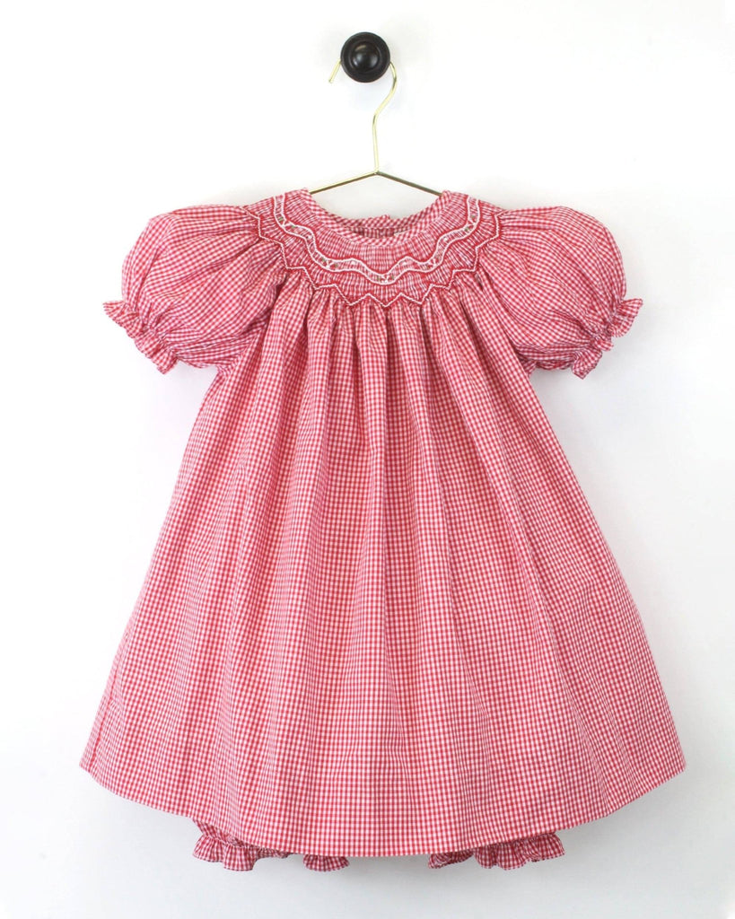 Bishop Zig Zag Smocked Dress - Petit Ami & Zubels All Baby! Dress