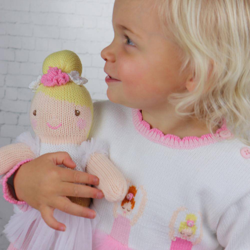 Blakely the Ballerina Knit Doll - Petit Ami &amp; Zubels All Baby! Toy
