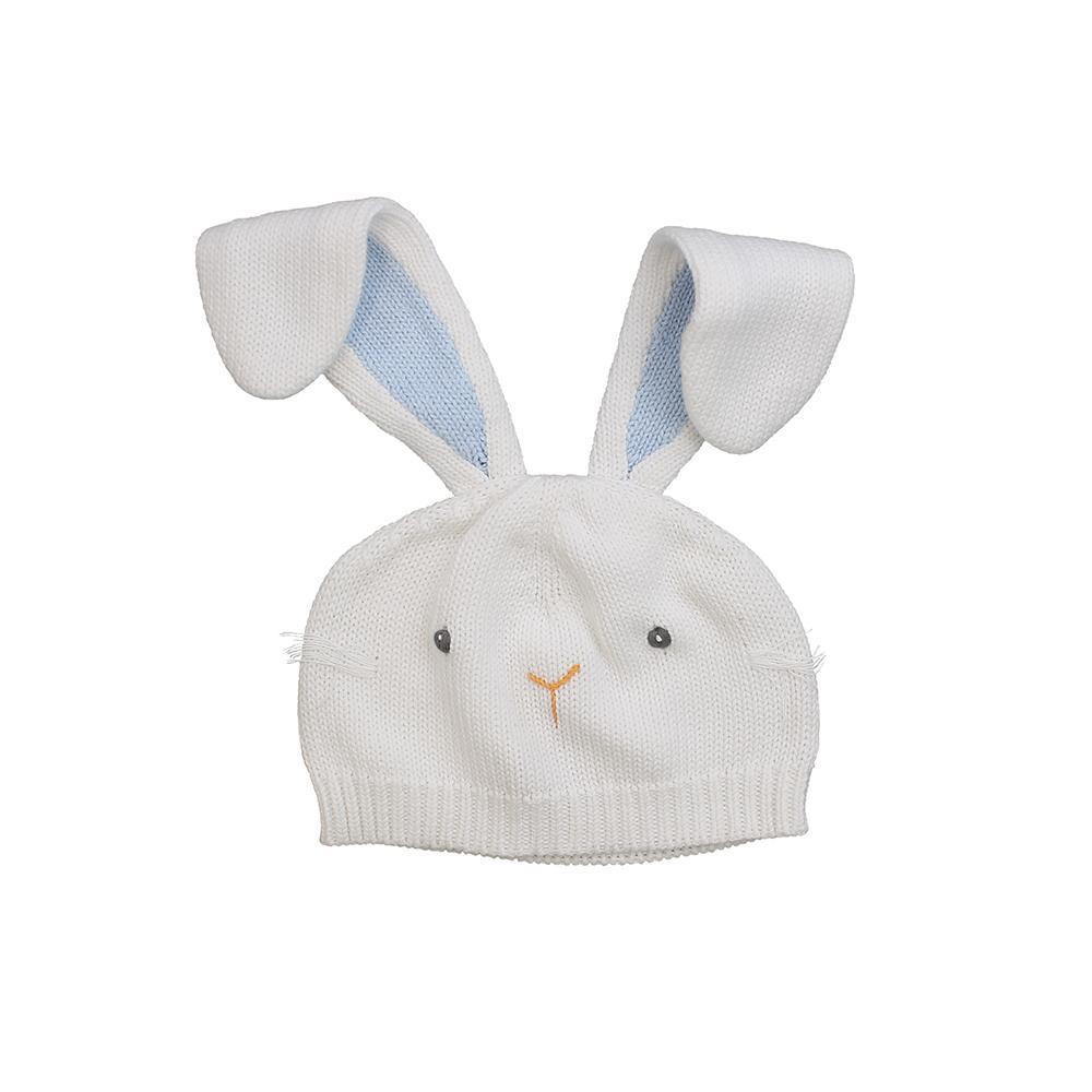 Bunny Knit Hat in Blue - Petit Ami & Zubels All Baby! Hat