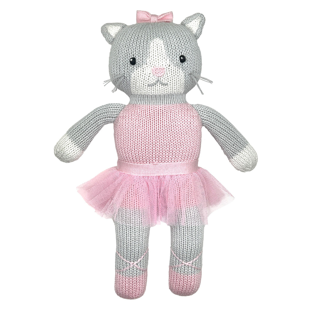 Callie the Ballerina Kitty Knit Doll - Petit Ami & Zubels All Baby! Toy