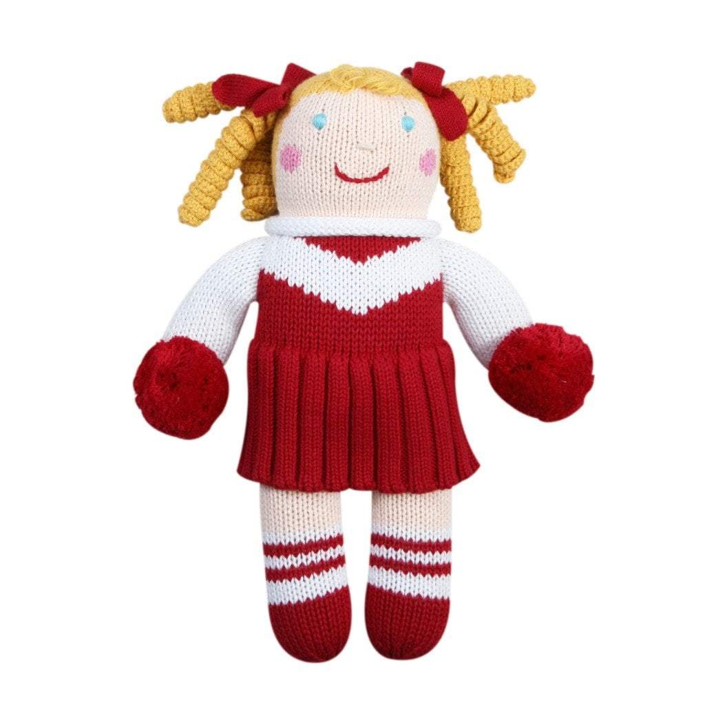 Cheerleader Knit Doll - Red & White - Petit Ami & Zubels All Baby! Toy