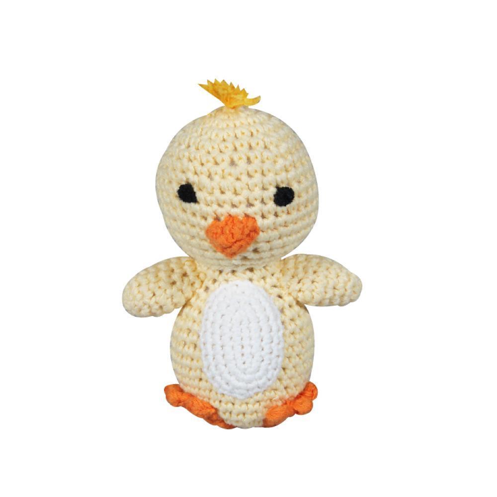 Chick Hand Crochet Rattle - Petit Ami & Zubels All Baby! Toy