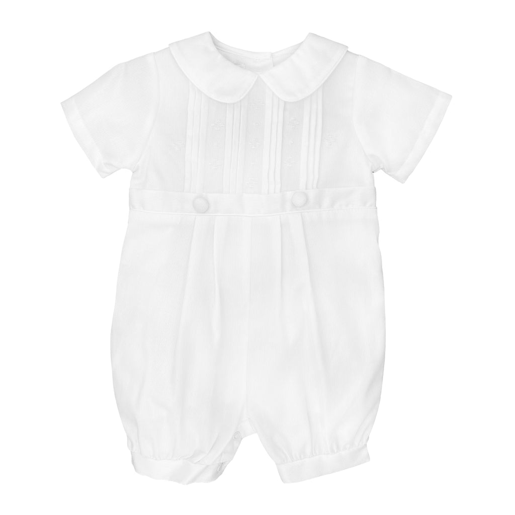 Christening Knicker & Bonnet with Pintucks - Petit Ami & Zubels All Baby! Romper