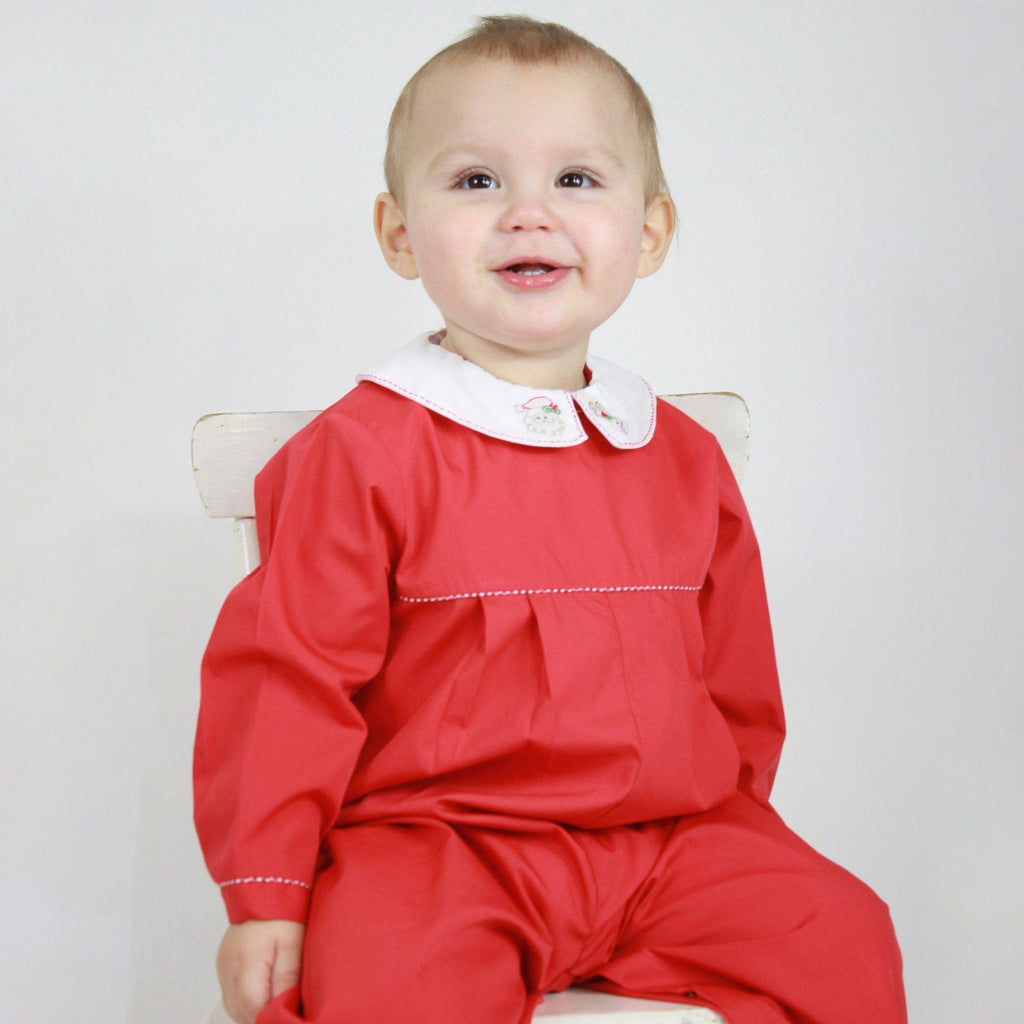Christmas Shadow Embroidered Longall - Petit Ami & Zubels All Baby! Longall