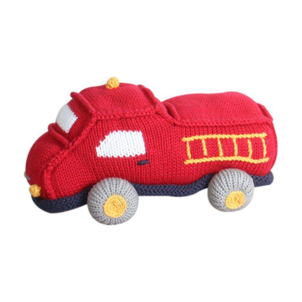 Chuck the Fire Truck Knit Toy - Petit Ami & Zubels All Baby! Toy