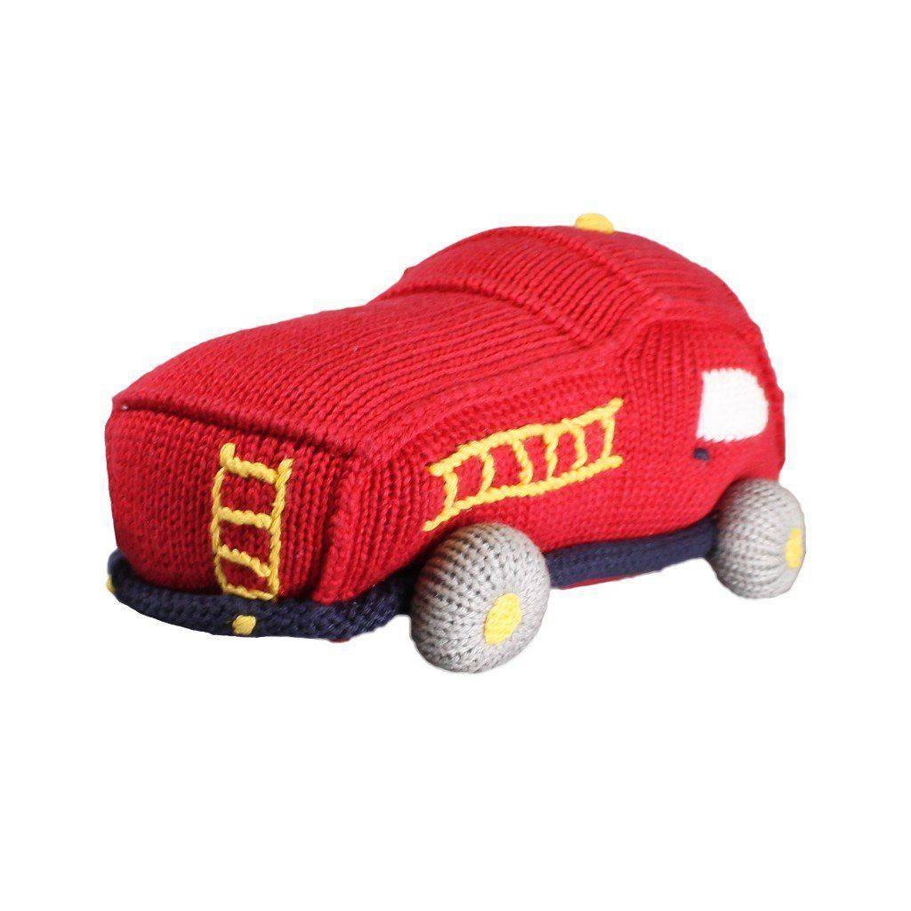 Chuck the Fire Truck Knit Toy - Petit Ami &amp; Zubels All Baby! Toy