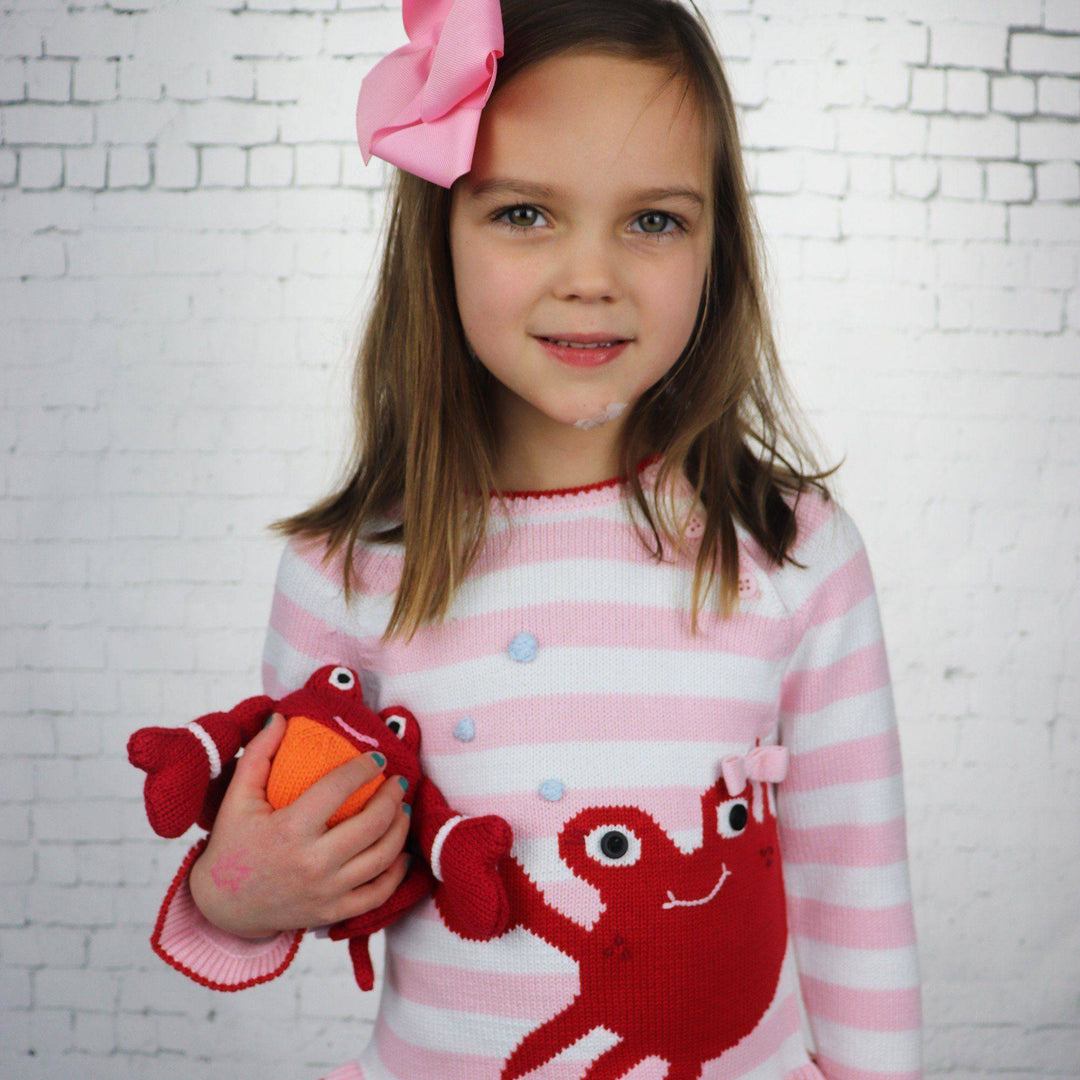 Corey the Crab Knit Doll - Petit Ami &amp; Zubels All Baby! Toy