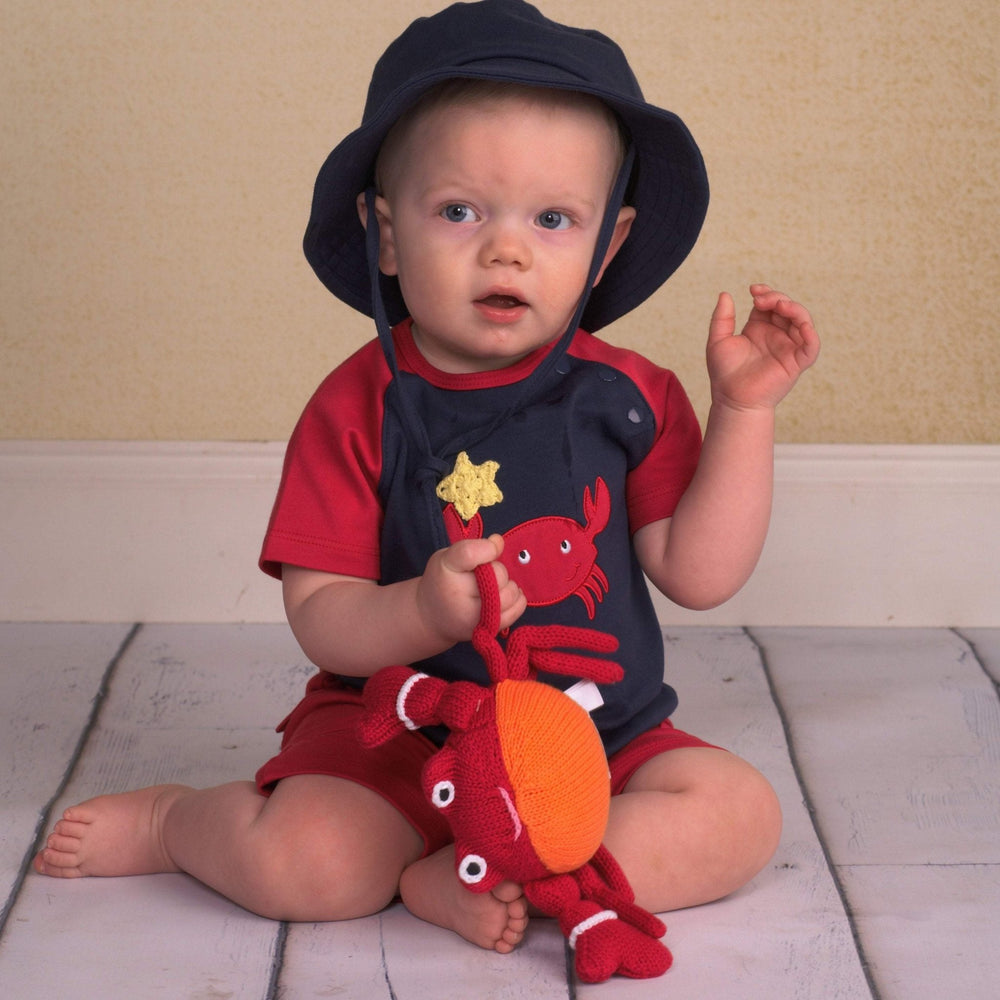 Corey the Crab Knit Doll - Petit Ami & Zubels All Baby! Toy