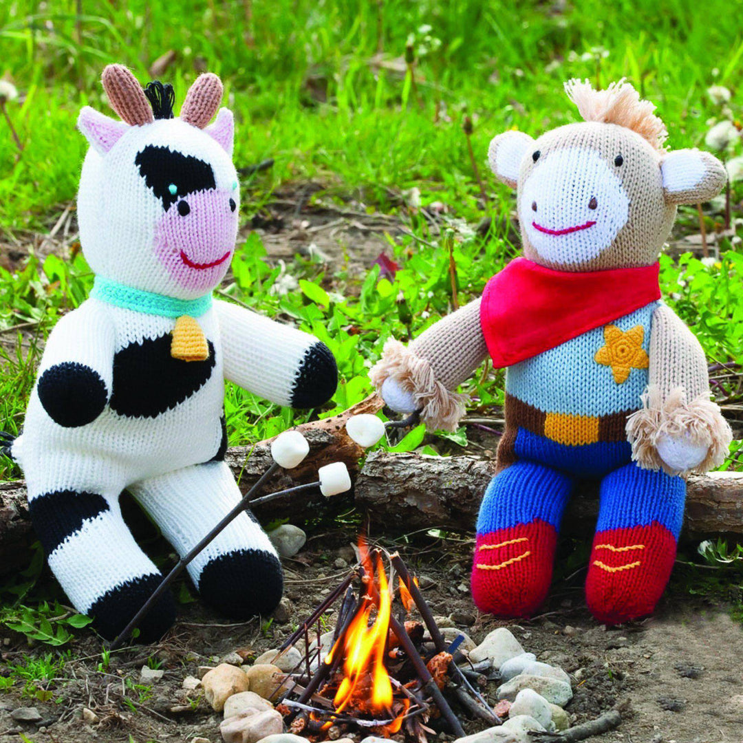 Cowleen The Cow Knit Doll - Petit Ami &amp; Zubels All Baby! Toy