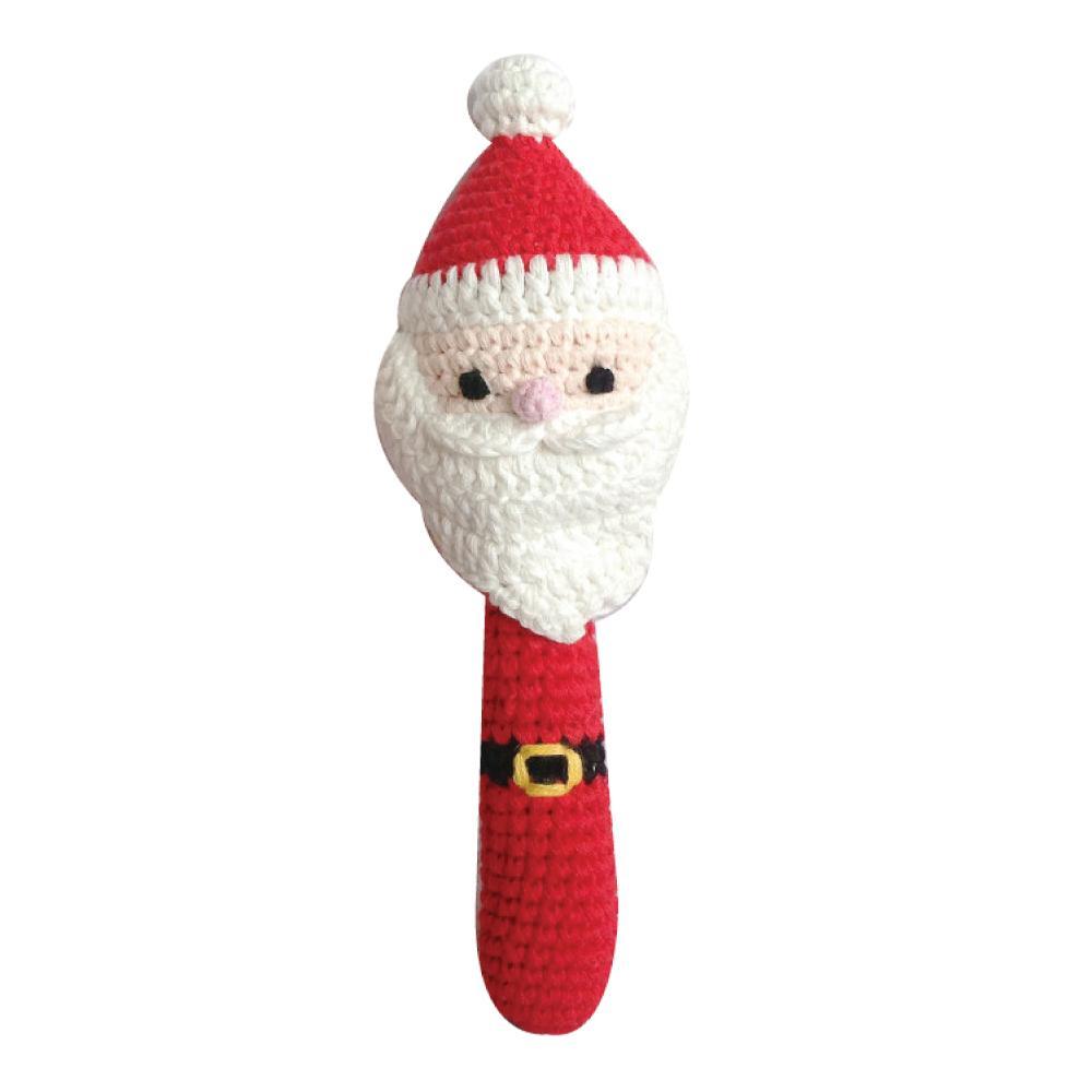 Crochet Santa Stick Rattle - Petit Ami & Zubels All Baby! Toy