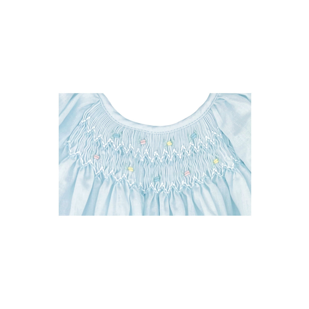 Daygown with Raglan Sleeves and Embroidered Hem - Petit Ami &amp; Zubels All Baby! Dress