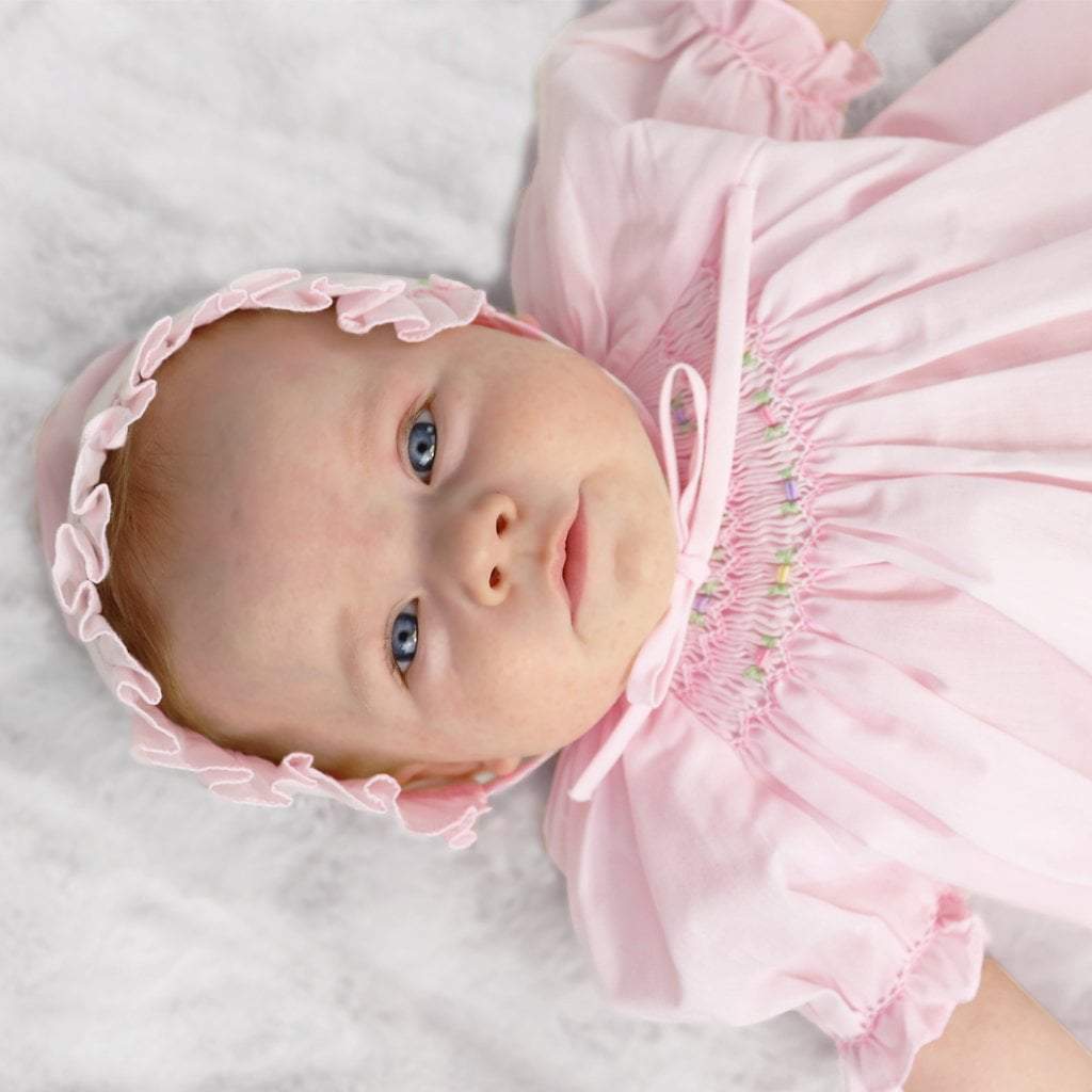 Daygown with Raglan Sleeves and Embroidered Hem - Petit Ami &amp; Zubels All Baby! Dress