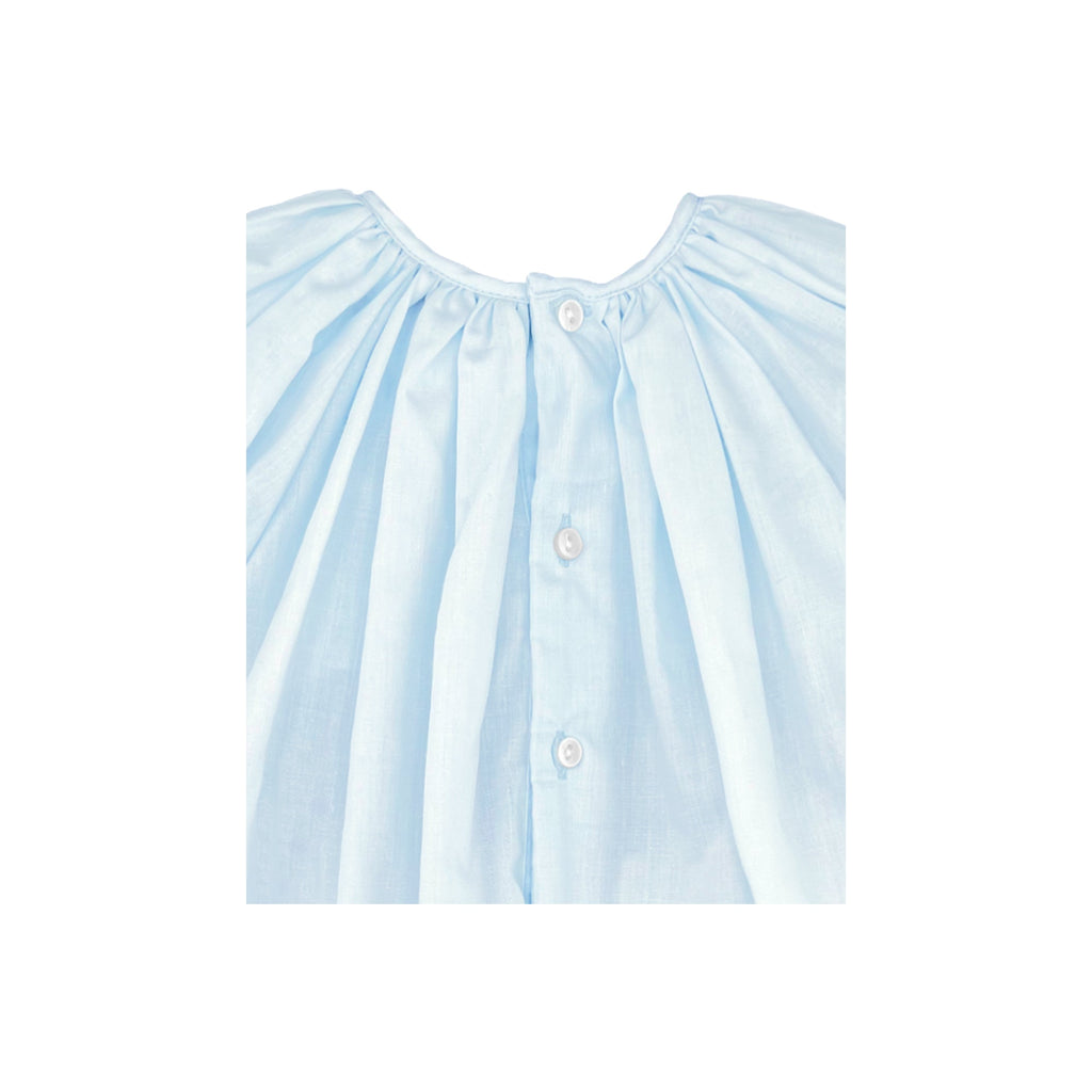 Daygown with Raglan Sleeves and Embroidered Hem - Petit Ami & Zubels All Baby! Dress
