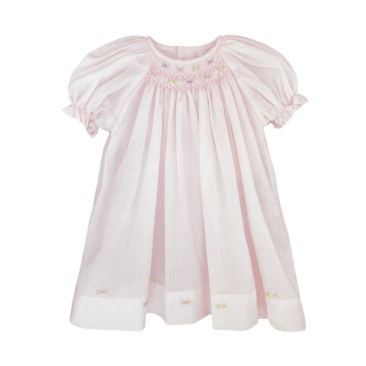 Daygown with Raglan Sleeves and Embroidered Hem - Petit Ami &amp; Zubels All Baby! Dress