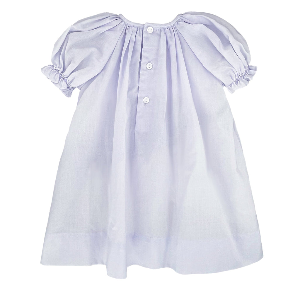 Daygown with Raglan Sleeves and Embroidered Hem - Petit Ami & Zubels All Baby! Dress