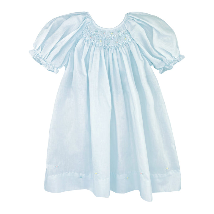 Daygown with Raglan Sleeves and Embroidered Hem - Petit Ami &amp; Zubels All Baby! Dress