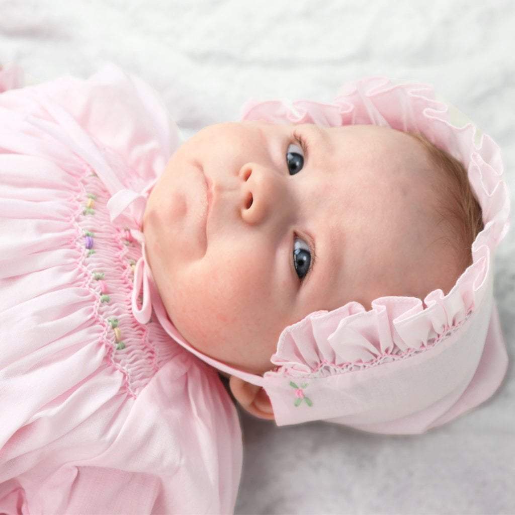 Daygown with Raglan Sleeves and Embroidered Hem - Petit Ami &amp; Zubels All Baby! Dress