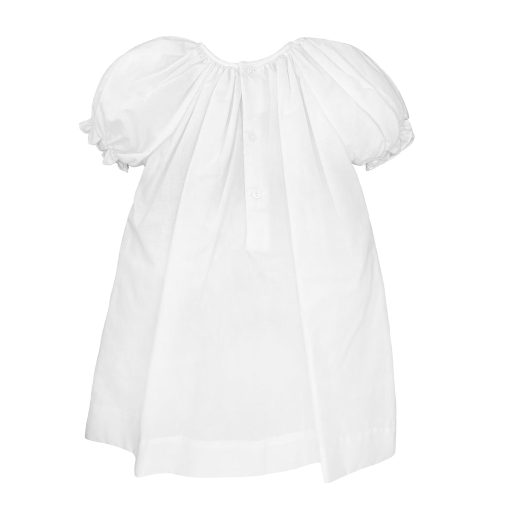 Daygown with Raglan Sleeves and Embroidered Hem - Petit Ami & Zubels All Baby! Dress