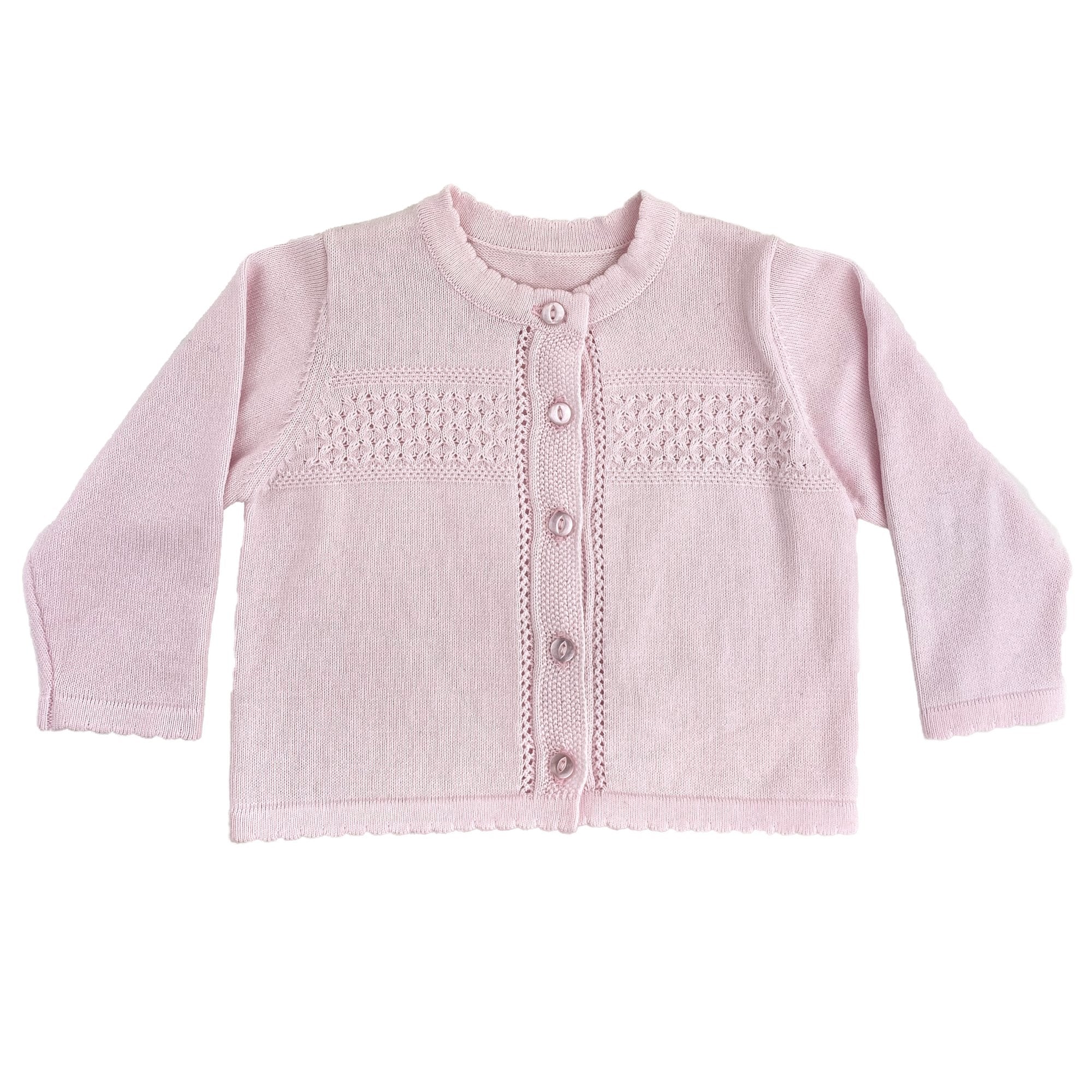Diamond Lightweight Knit Cardigan Sweater Zubels Hand Knit Sweaters Petit Ami Zubels All Baby