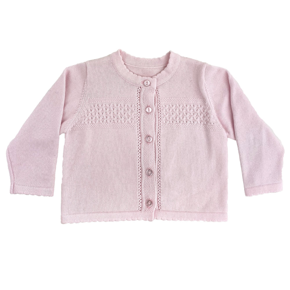 Diamond Lightweight Knit Cardigan Sweater - Petit Ami & Zubels All Baby! Sweater