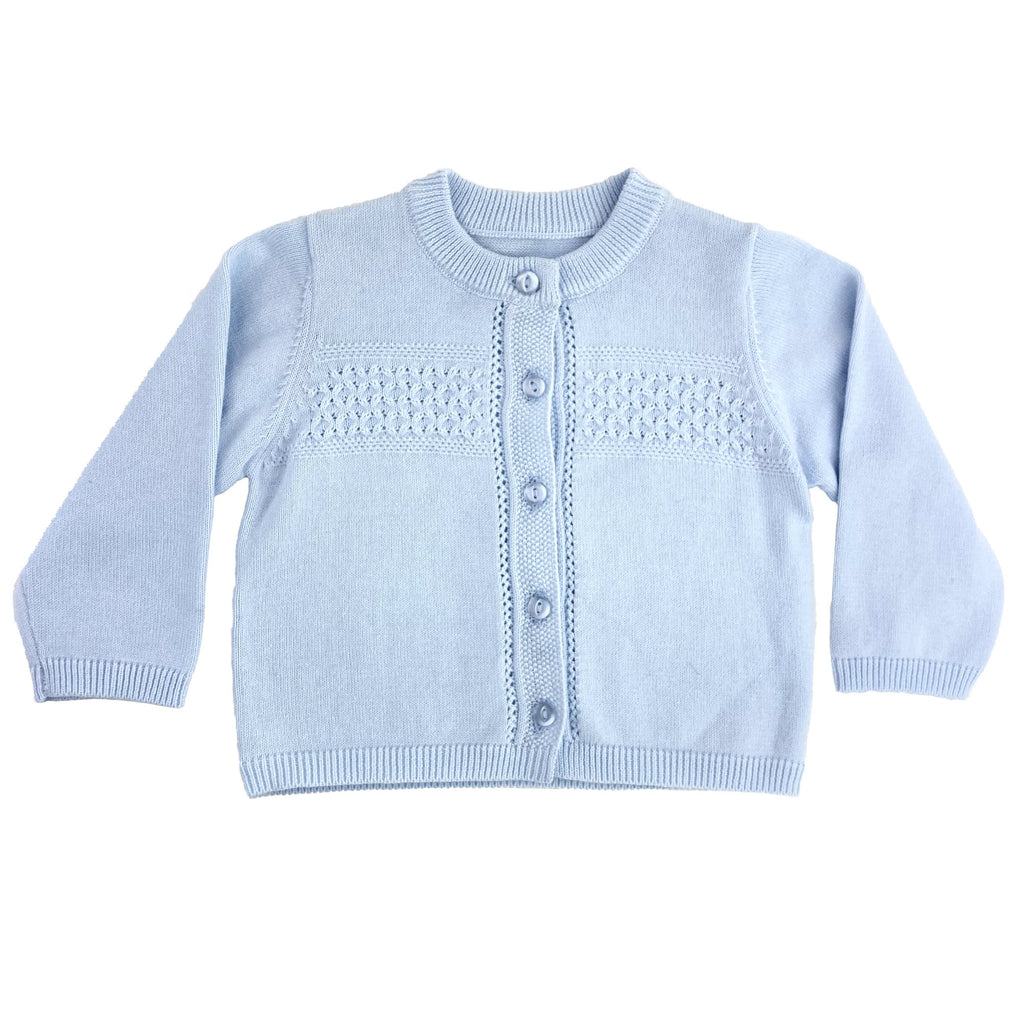 Diamond Lightweight Knit Cardigan Sweater - Petit Ami & Zubels All Baby! Sweater