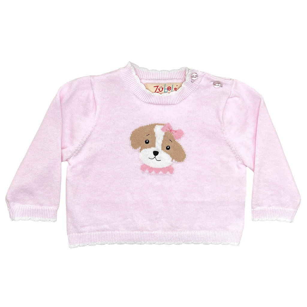 Dog Lightweight Knit Sweater in Pink - Petit Ami & Zubels All Baby! Sweater