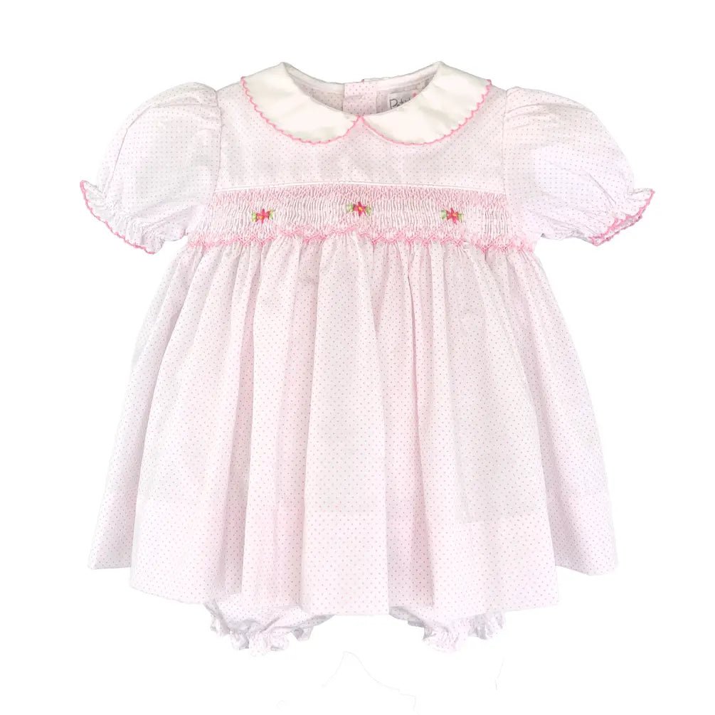 Dress with Corded Smocking - Petit Ami & Zubels All Baby! Diaper Set