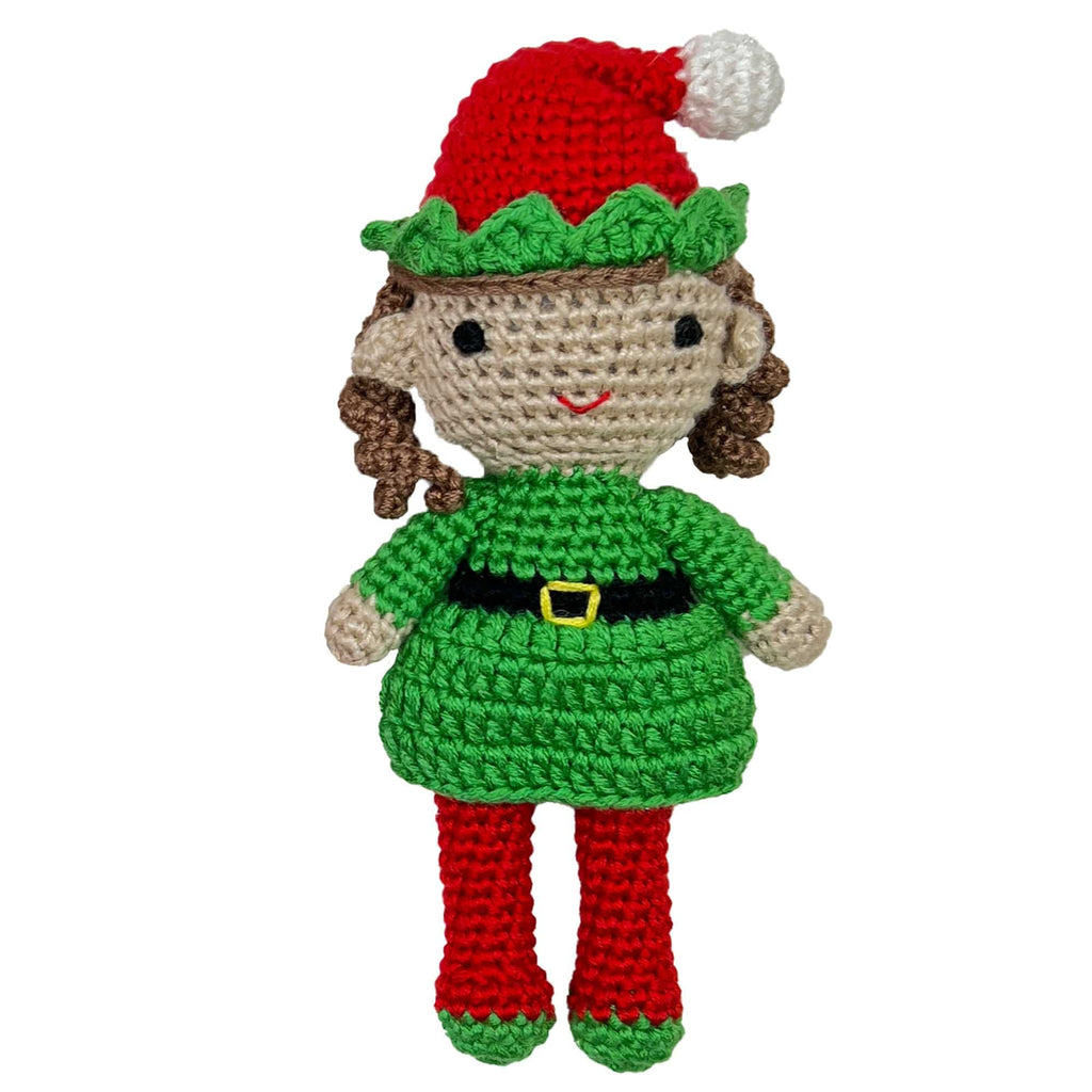 Elf Girl Bamboo Crochet Rattle - Petit Ami & Zubels All Baby! Toy