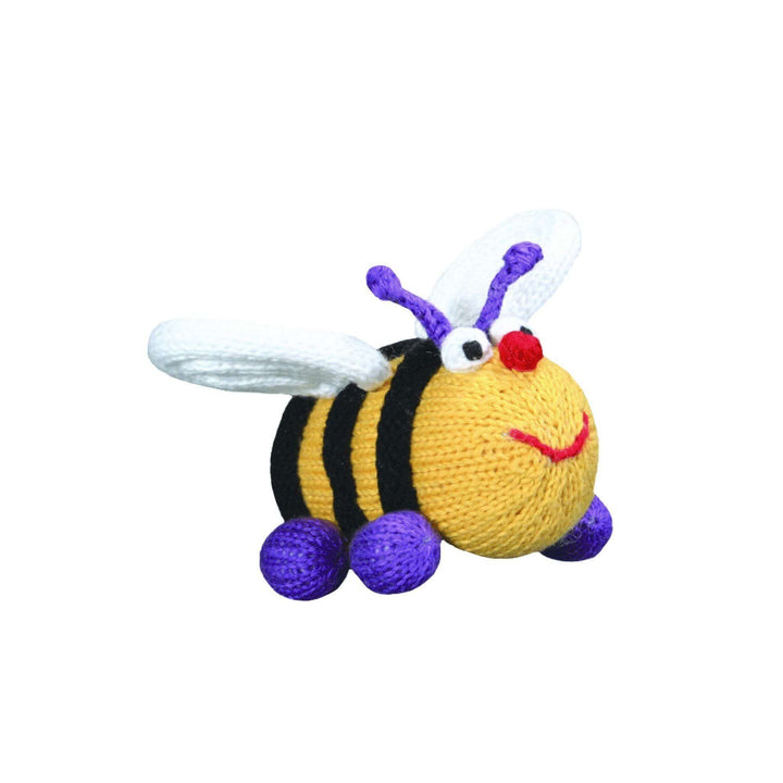 Elizabeth the Bee Knit Rattle - Petit Ami &amp; Zubels All Baby! Toy