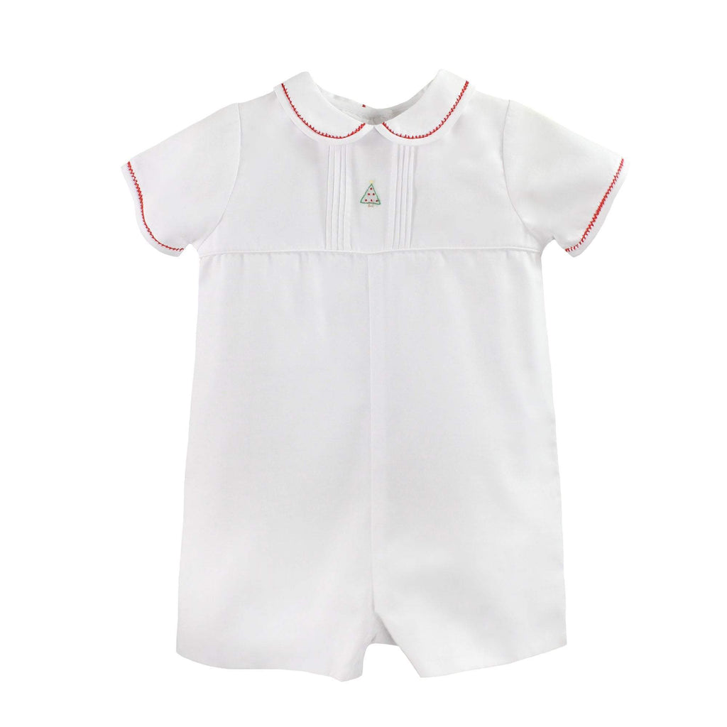 Embroidered Christmas Romper - Petit Ami & Zubels All Baby! Romper