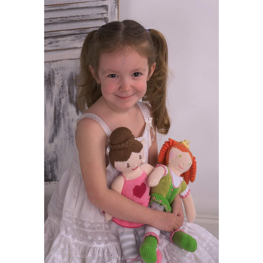 Eva The Pink Ballerina Knit Doll - Petit Ami & Zubels All Baby! Toy