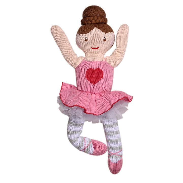 Eva The Pink Ballerina Knit Doll - Petit Ami &amp; Zubels All Baby! Toy