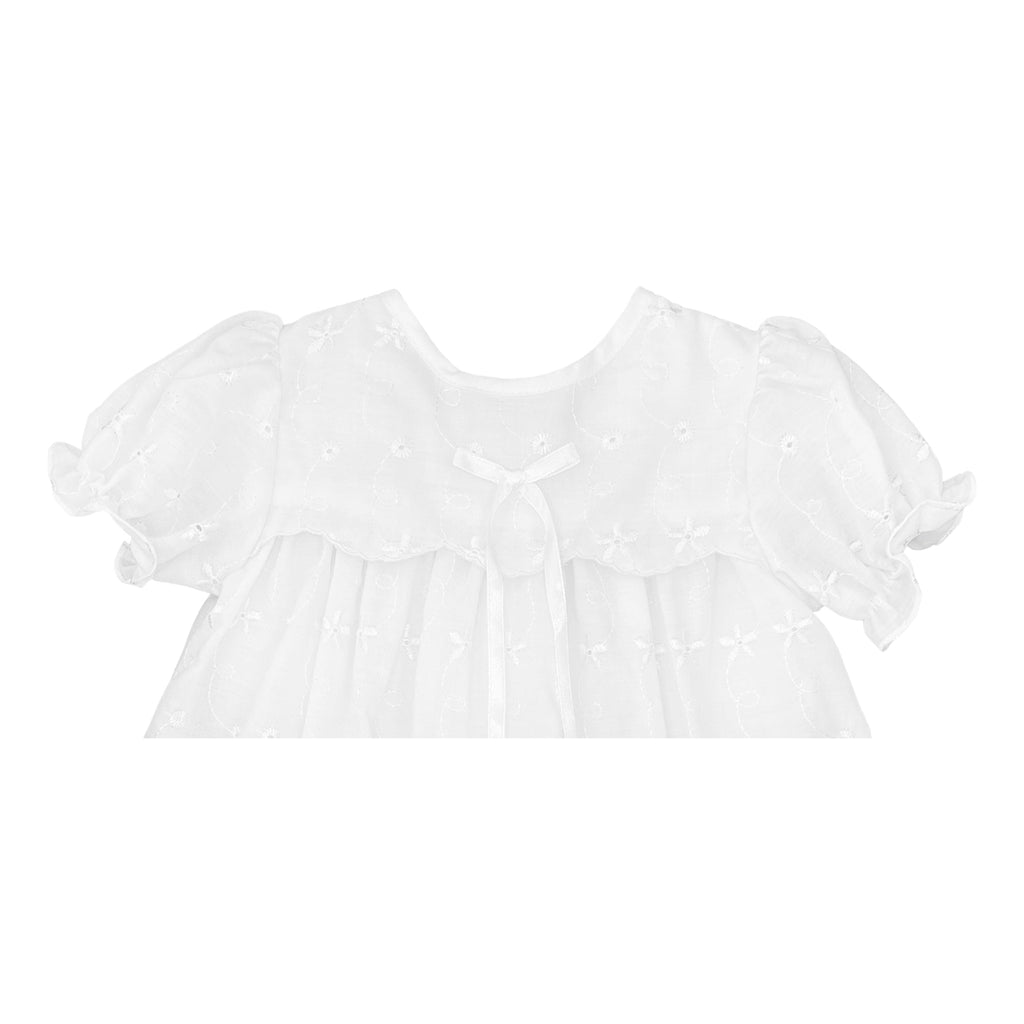 Eyelet Lace Christening Gown - Petit Ami & Zubels All Baby! Dress