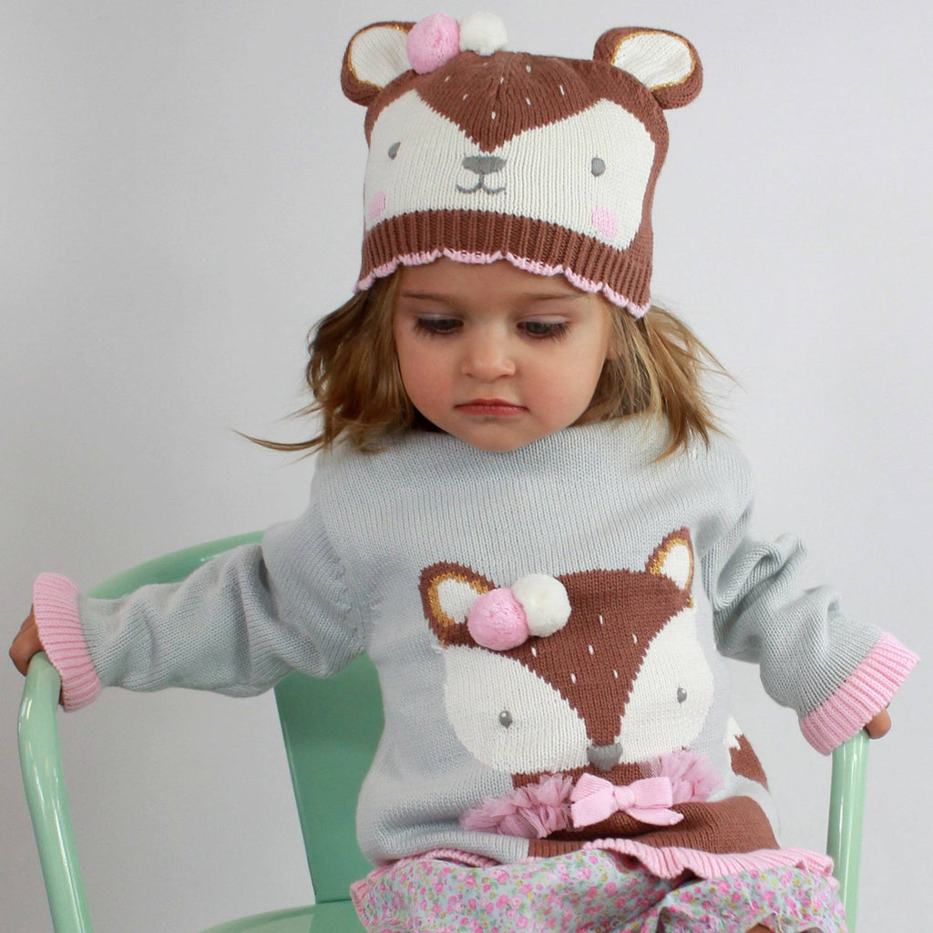 Flora the Fox Knit Hat - Petit Ami & Zubels All Baby! Hat