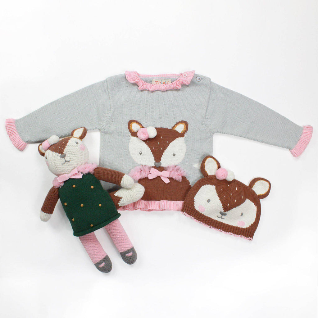 Flora the Fox Knit Hat - Petit Ami & Zubels All Baby! Hat