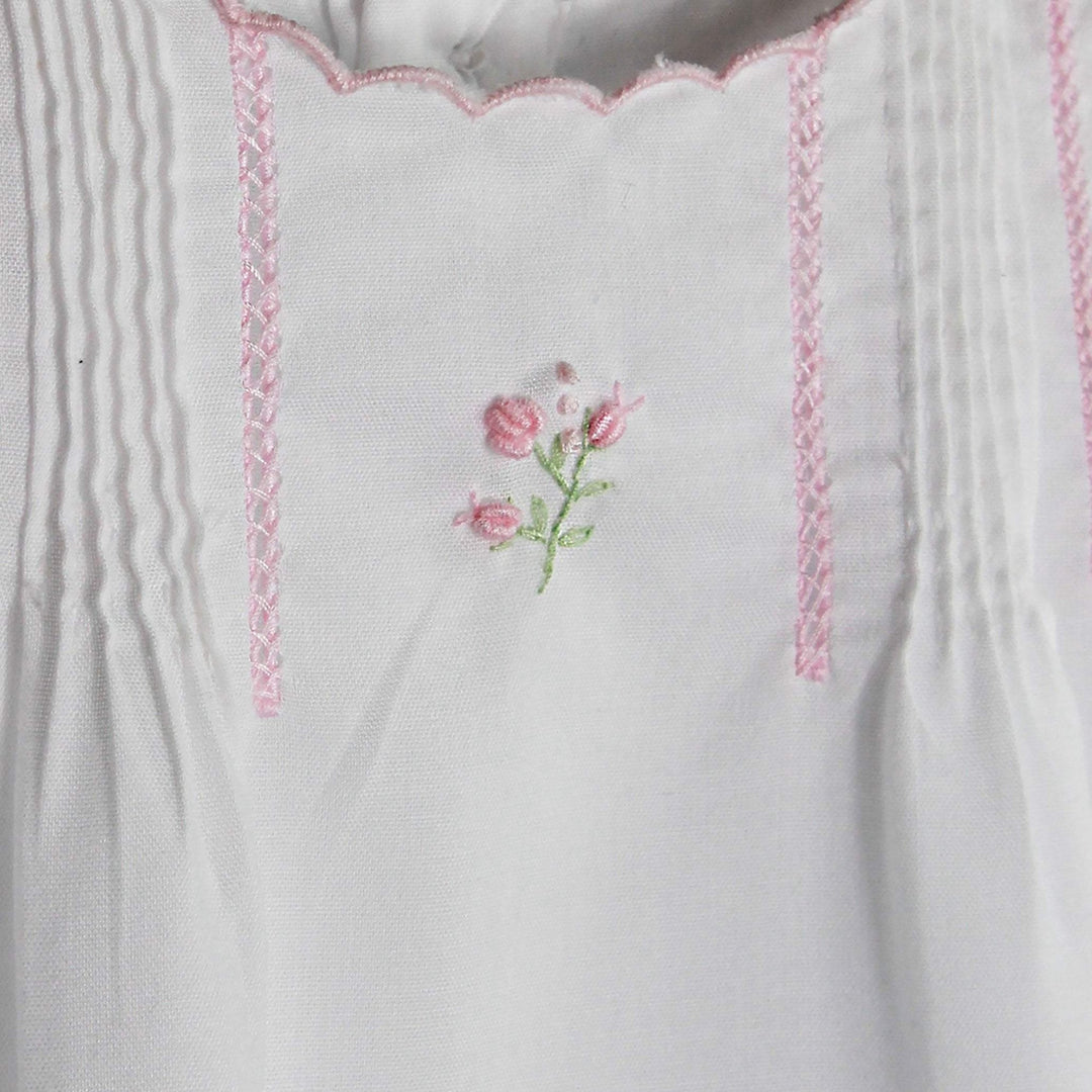 Flower Embroidered Heirloom Bubble - Petit Ami &amp; Zubels All Baby! Bubble