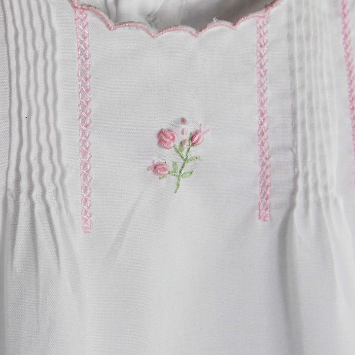 Flower Embroidered Heirloom Bubble - Petit Ami &amp; Zubels All Baby! Bubble