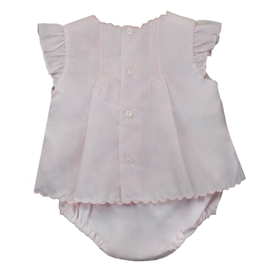 Flower Embroidered Heirloom Diaper Set - Petit Ami &amp; Zubels All Baby! Diaper Set