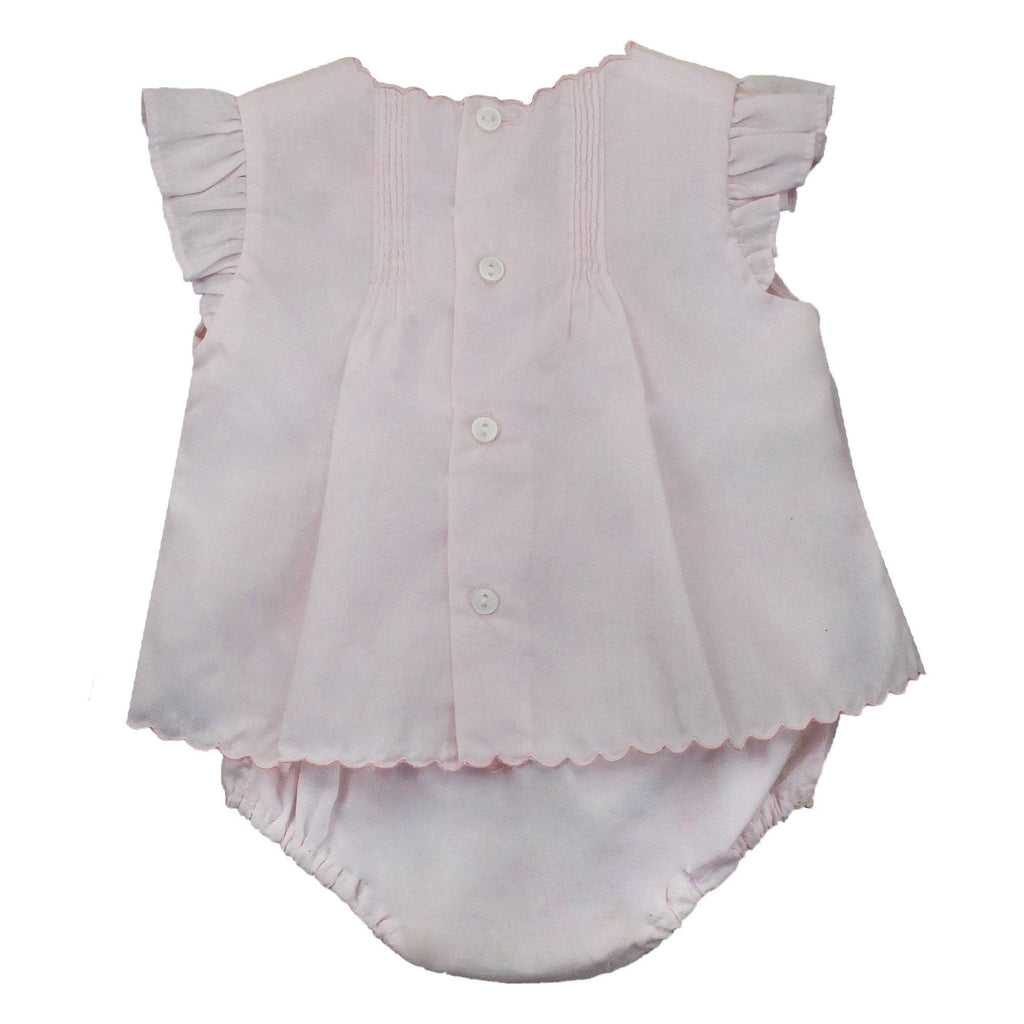 Flower Embroidered Heirloom Diaper Set - Petit Ami & Zubels All Baby! Diaper Set