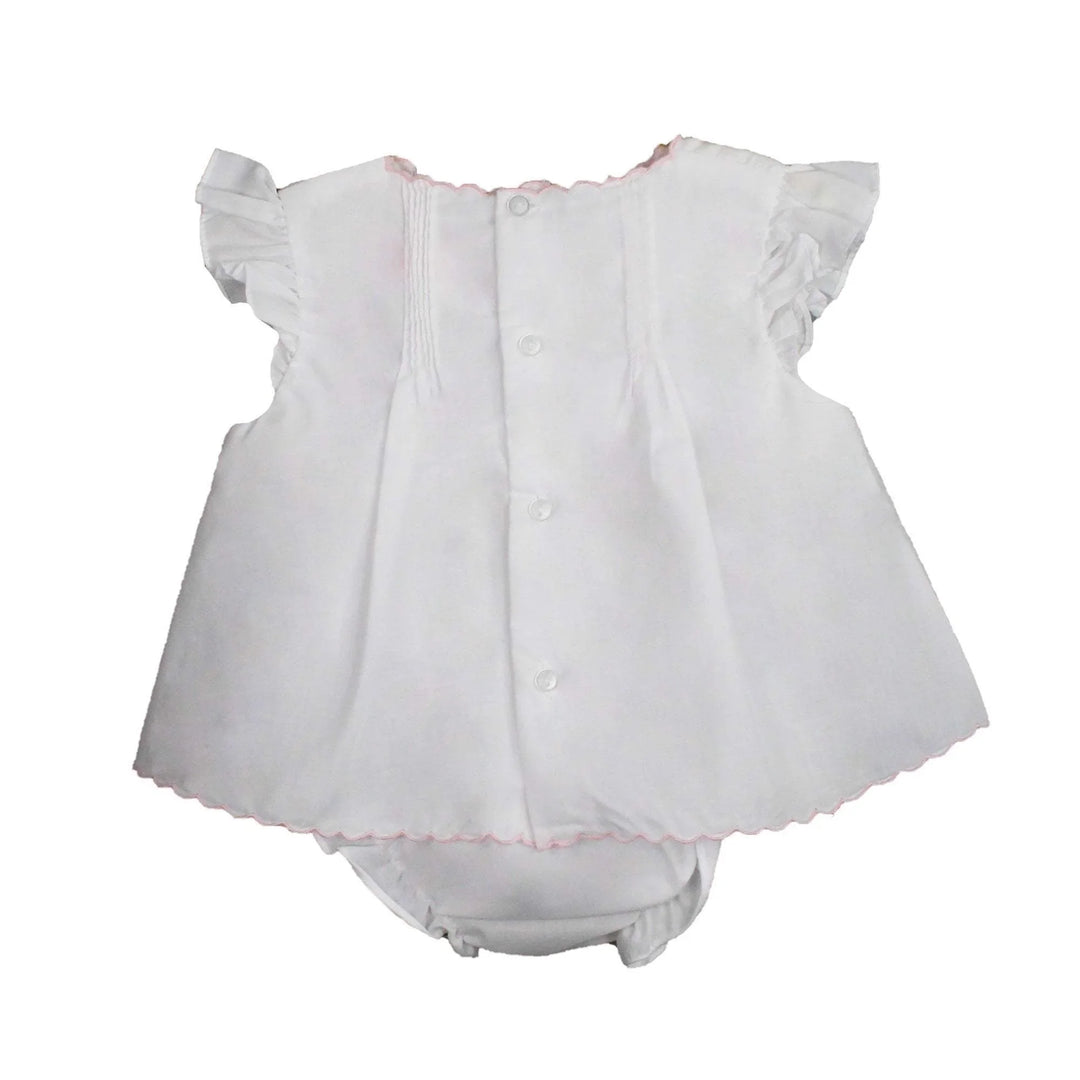 Flower Embroidered Heirloom Diaper Set - Petit Ami &amp; Zubels All Baby! Diaper Set