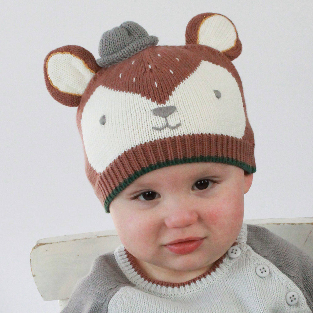 Forrest the Fox Knit Hat - Petit Ami & Zubels All Baby! Hat