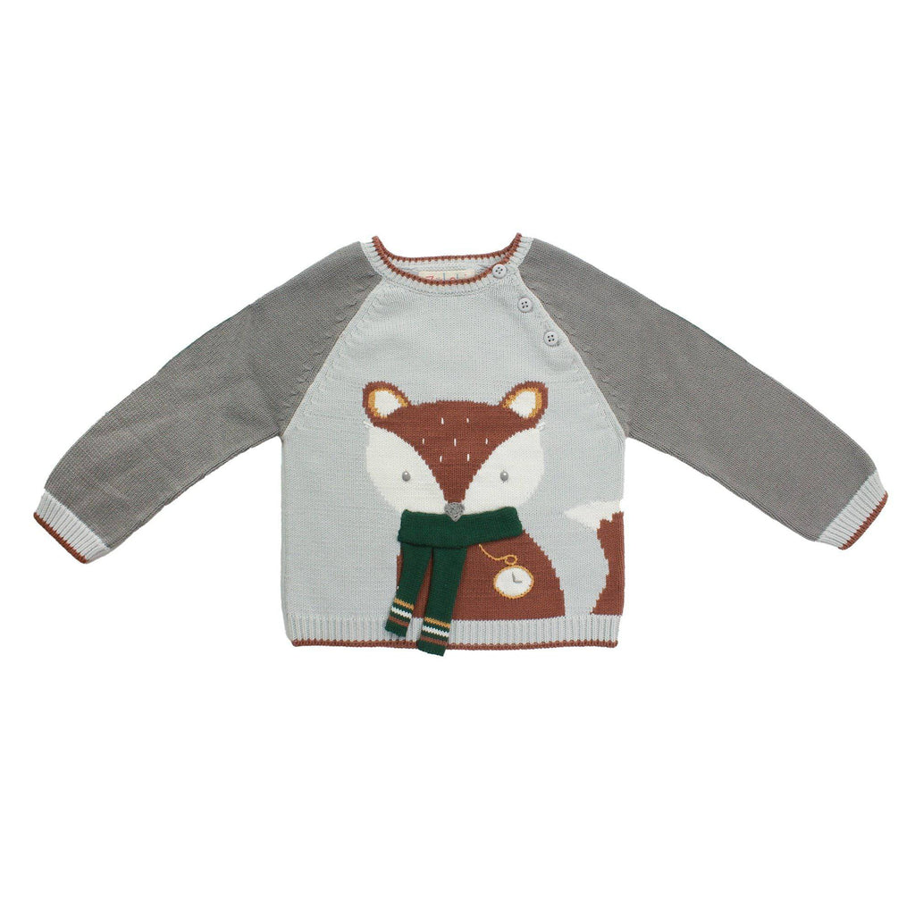 Forrest the Fox Knit Sweater - Petit Ami & Zubels All Baby! Sweater