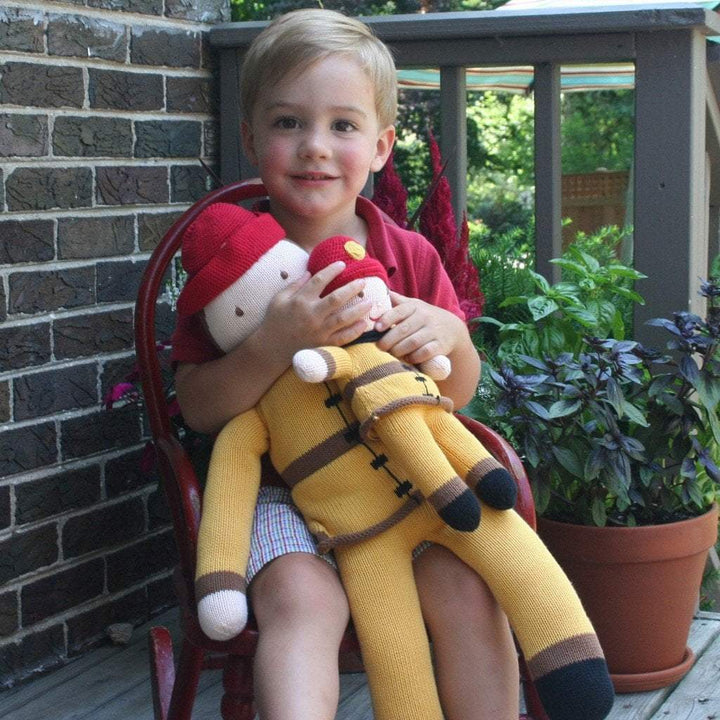Frank The Fireman Knit Doll - Petit Ami &amp; Zubels All Baby! Toy