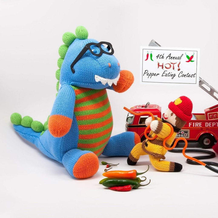 Frank The Fireman Knit Doll - Petit Ami &amp; Zubels All Baby! Toy
